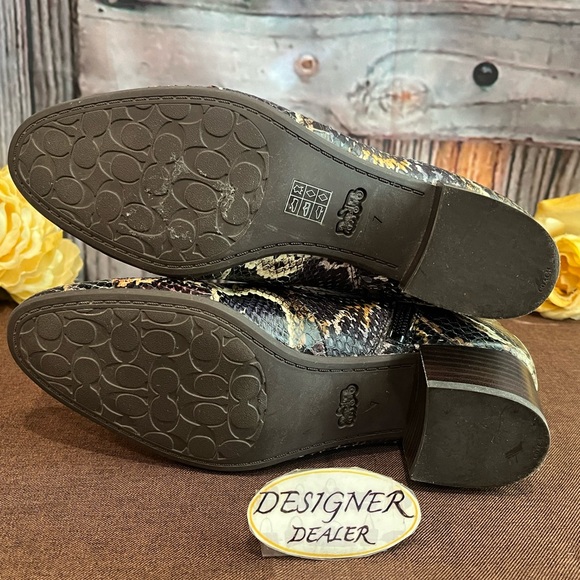 COACH Cassandra Snakeskin Bootie Size 7B VGC! - Picture 9 of 13